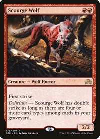 Scourge Wolf #179 from Shadows over Innistrad Pokemon card image