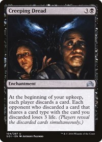 Creeping Dread #104 from Shadows over Innistrad Pokemon card image