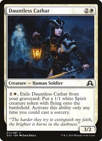 Dauntless Cathar #11 from Shadows over Innistrad Pokemon card image