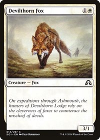 Devilthorn Fox #14 from Shadows over Innistrad Pokemon card image