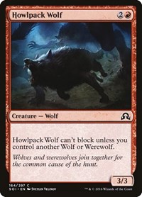 Howlpack Wolf #164 from Shadows over Innistrad Pokemon card image