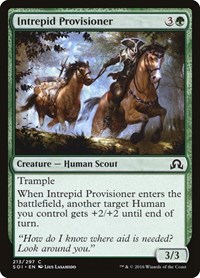 Intrepid Provisioner #213 from Shadows over Innistrad Pokemon card image