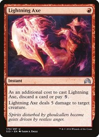 Lightning Axe #170 from Shadows over Innistrad Pokemon card image