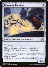 Runaway Carriage - Shadows over Innistrad - Magic: The Gathering card