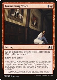 Tormenting Voice #186 from Shadows over Innistrad Pokemon card image