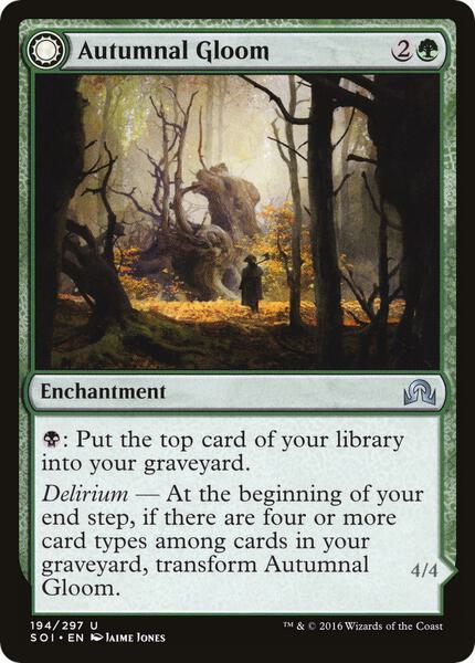 Autumnal Gloom - Shadows over Innistrad - Magic: The Gathering - TCGplayer.com Autumnal Gloom - Shadows over Innistrad - Magic: The Gathering - TCGplayer.com