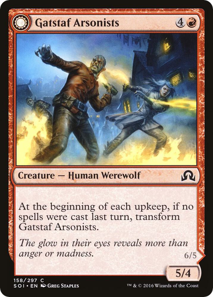 Carta Magic: The Gathering - Gatstaf Shepherd // Gatstaf Howler - Edición Foil - Innistrad