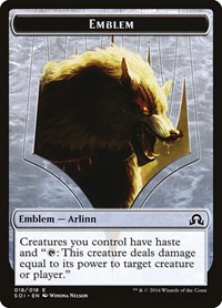 Emblem - Arlinn Kord #18 from Shadows over Innistrad Pokemon card image