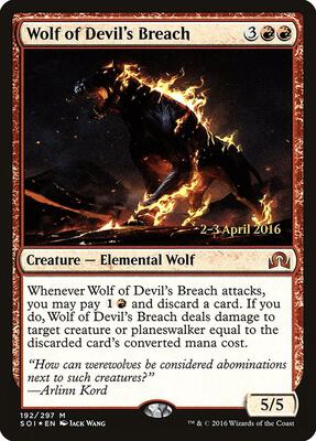 Wolf of Devil's Breach #192 – Prerelease Cards (Mythic)