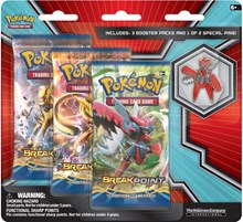 BREAKpoint Collector Pin 3 Pack Blister [Mega Scizor] from XY - BREAKpoint Pokemon card image