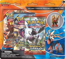 BREAKthrough Collector Pin 3 Pack Blister [Mega Blaziken] from XY - BREAKthrough Pokemon card image