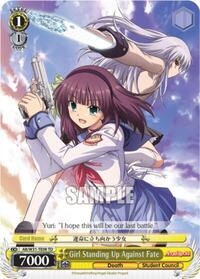 Girl Standing Up Against Fate - Weiss Schwarz Angel Beats! Re:Edit trading card