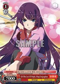 Girl Who Lost All Weight, Hitagi Senjyogahara (TD) - Weiss Schwarz BAKEMONOGATARI trading card