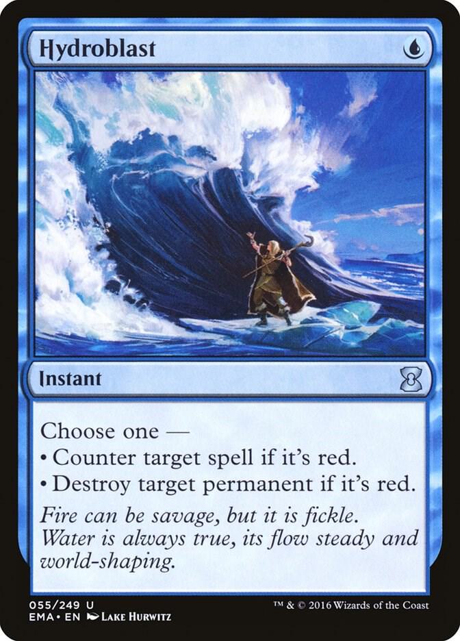 4枚セット 水流破/Hydroblast MTG FOIL 1枚の 水流破・紅蓮破/Hydroblast・Pyroblast》サイン入プレイマット マジック：ザ・ギャザリング