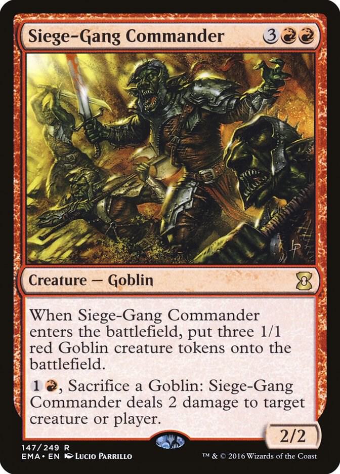 Siege-Gang Commander - Eternal Masters - Magic: The Gathering