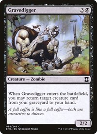 Gravedigger - Eternal Masters - Magic: The Gathering card