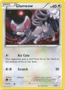Glameow (1) 1/30 from XY Trainer Kit: Pikachu Libre & Suicune