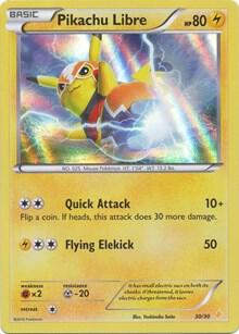 Pikachu Libre (30 - Holo) — chase card of XY Trainer Kit: Pikachu Libre & Suicune