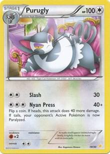 Purugly (19) 19/30 from XY Trainer Kit: Pikachu Libre & Suicune