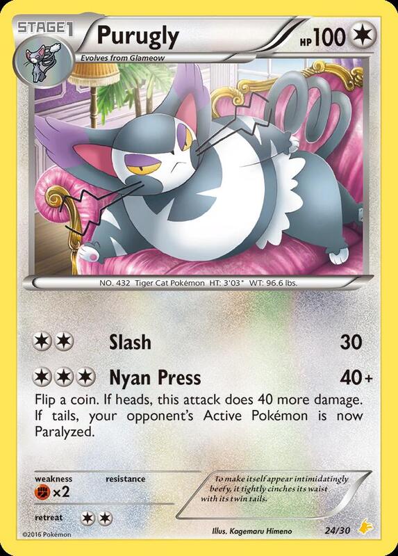 Purugly (24) 24/30 from XY Trainer Kit: Pikachu Libre & Suicune