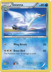 Swanna (18) 18/30 from XY Trainer Kit: Pikachu Libre & Suicune