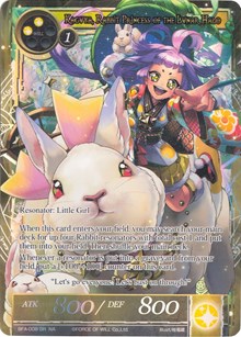 Kaguya, Rabbit Princess of the Lunar Halo (Full Art) - Force of Will Battle for Attoractia trading card