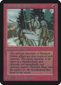 Mons's Goblin Raiders - Alpha Edition - Magic: The Gathering card