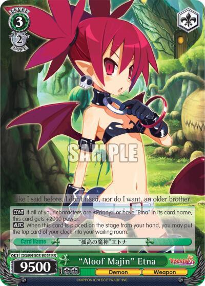 "Aloof Majin" Etna card