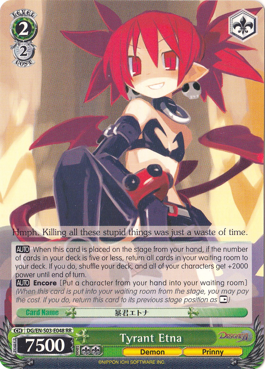 Tyrant Etna (Disgaea) — Weiss Schwarz card