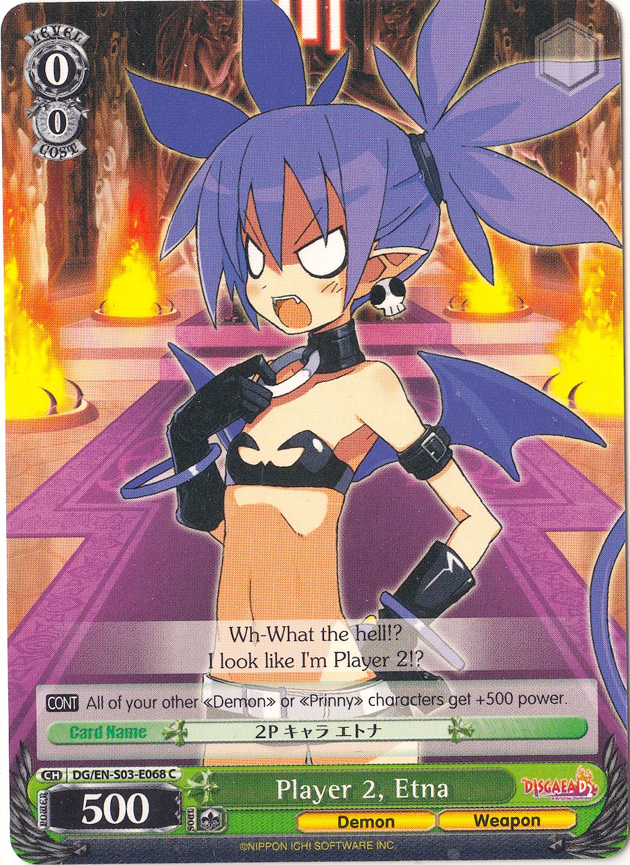 Player 2, Etna (Disgaea) — Weiss Schwarz card