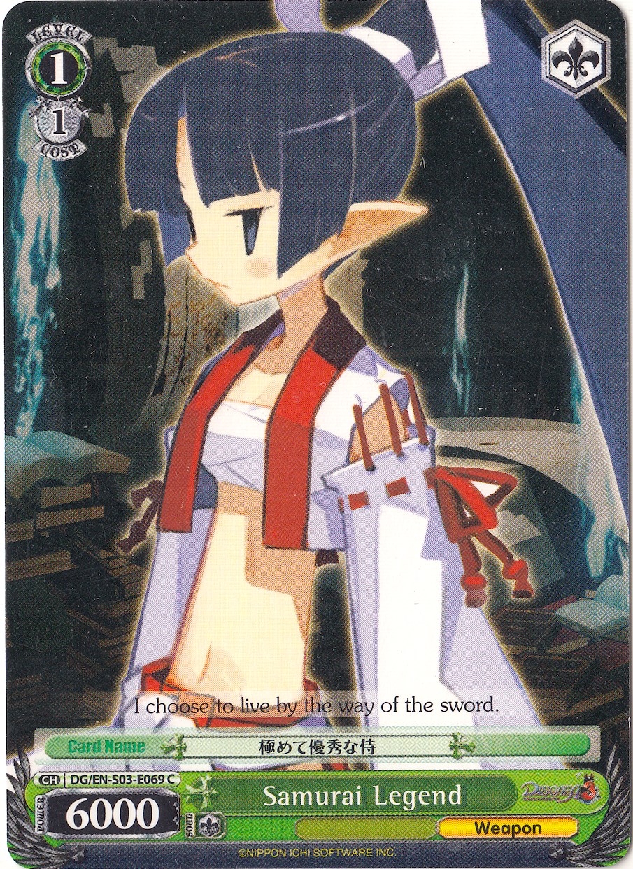 Samurai Legend (Disgaea) — Weiss Schwarz card