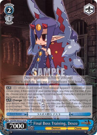 Final Boss Training, Desco