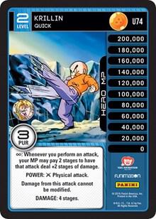 Krillin - Quick - Panini: Vengeance - Dragon Ball Z TCG