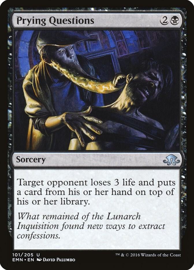 Prying Questions 101 card