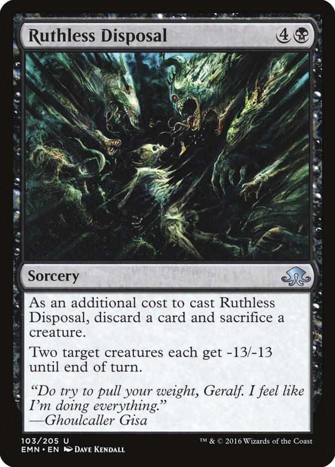 Ruthless Disposal 103 card