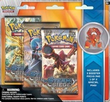 Steam Siege Collectible Pin 3 Pack Blister [Volcanion] from XY - Steam Siege Pokemon card image