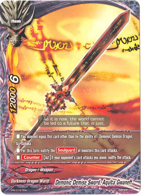 Demonic Demise Sword, Aqulta Gwaneff - Promo Cards - Future Card