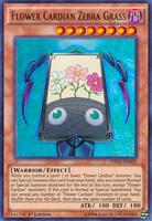 Yu-Gi-Oh! Flower Cardian Zebra Grass Card - Ultra Rare 1st Edition, Dragons Of Legend: Unleashed
