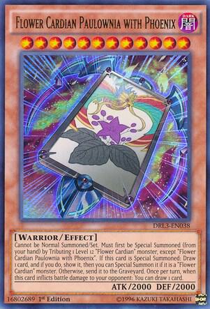 遊戯王 カートン Flower Cardian Paulownia with Phoenix - Dragons of Legend
