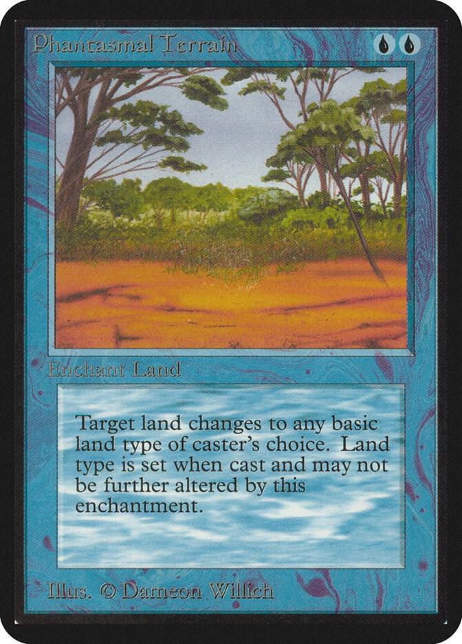 Phantasmal Terrain - Alpha Edition - Magic: The Gathering