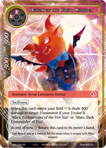 Demon of the Crest, Namblot - Force of Will Curse of the Frozen Casket trading card