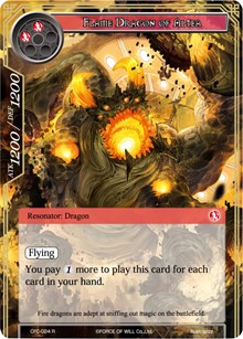 Flame Dragon of Altea (Textured Foil) - Force of Will Curse of the Frozen Casket trading card