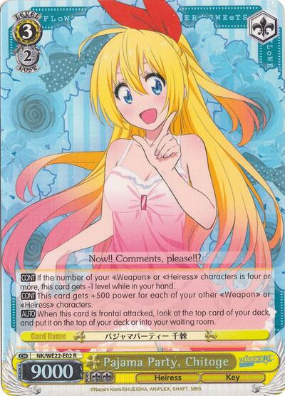 Pajama Party, Chitoge (Parallel Foil)