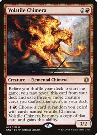 Volatile Chimera - Conspiracy: Take the Crown - Magic: The Gathering card