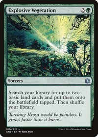 Explosive Vegetation - Conspiracy: Take the Crown - Magic: The Gathering card