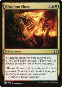 Gruul War Chant - Conspiracy: Take the Crown - Magic: The Gathering card