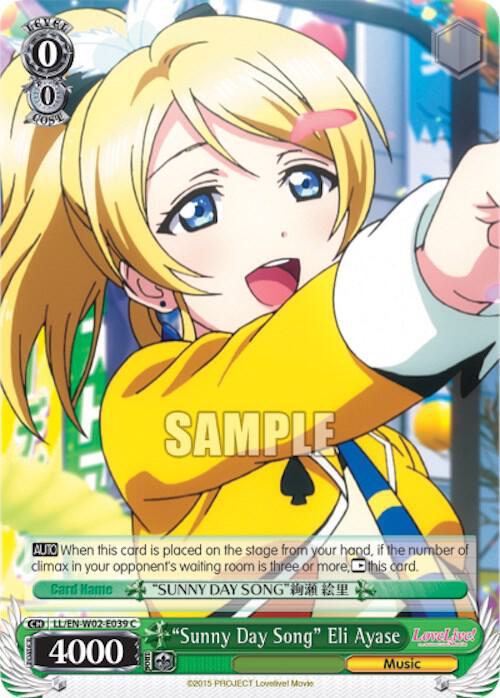 "Sunny Day Song" Eli Ayase