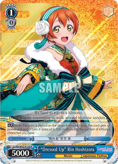 "Dressed Up" Rin Hoshizora