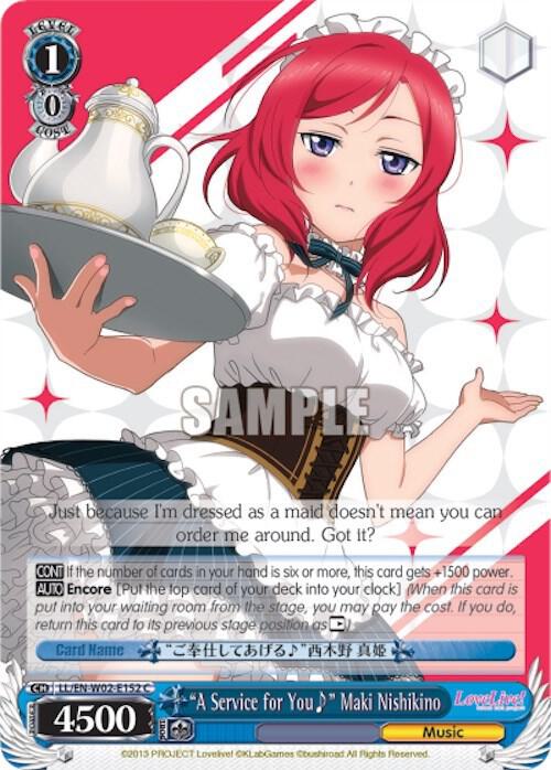 "A Service for You~" Maki Nishikino