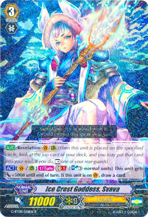 Ice Crest Goddess, Svava